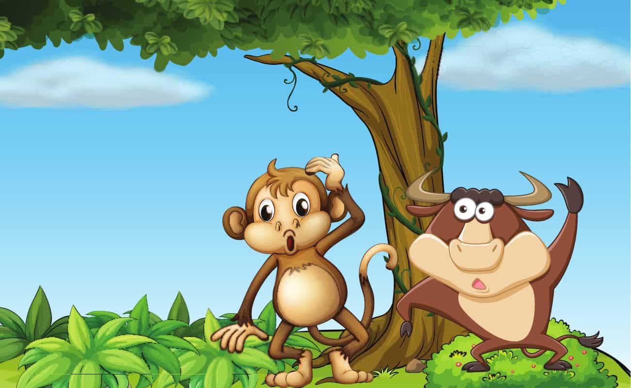 monkey on the tree story